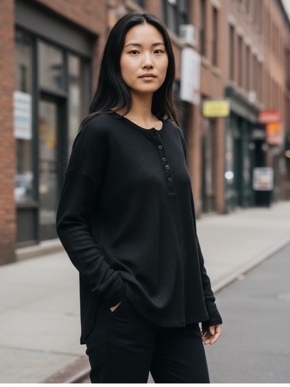 Ninexis Waffle Henley